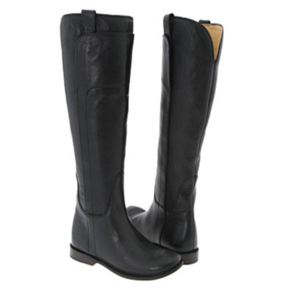 Frye Women's Black Leather Over-the-Knee Riding Boots